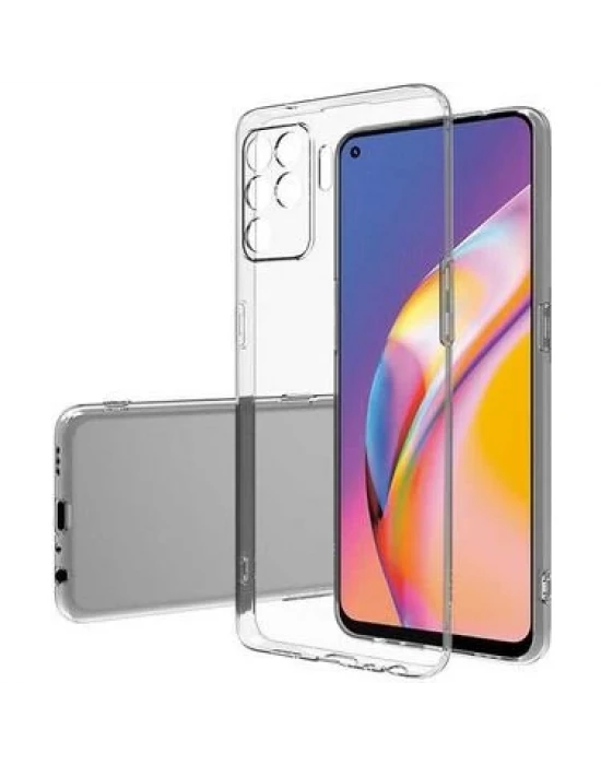 Oppo A54 Tıpalı Kamera Korumalı Şeffaf Silikon Kılıf