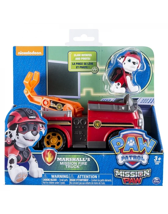 Paw Patrol Jungle Rescue Marshall Figür ve Araç Seti