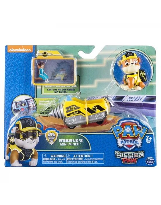 Paw Patrol Rubble Mini Miner Özel Görev Aracı