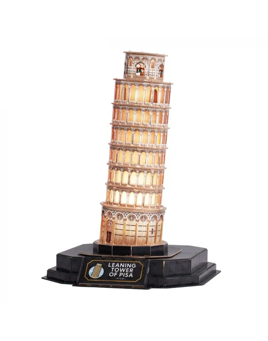 Pisa Kulesi 3D Puzzle (Led Işıklı) L535h