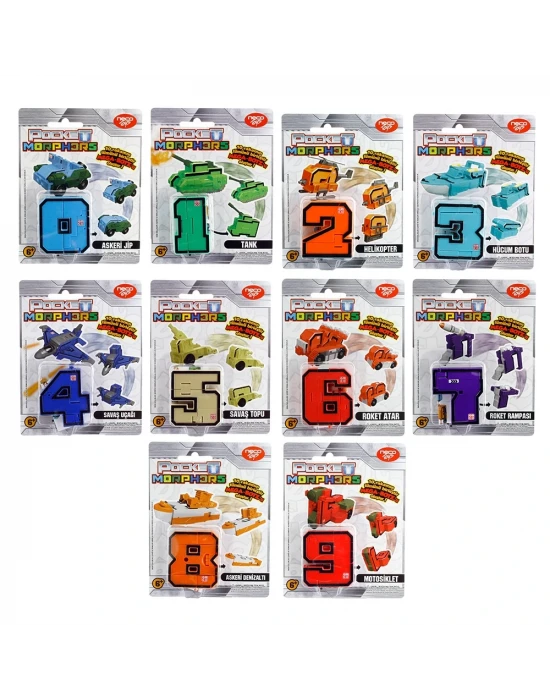 Pocket Morphers Dönüşebilen Numaralar 10lu Set