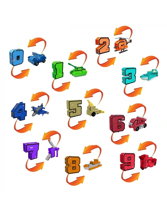 Pocket Morphers Dönüşebilen Numaralar 10lu Set
