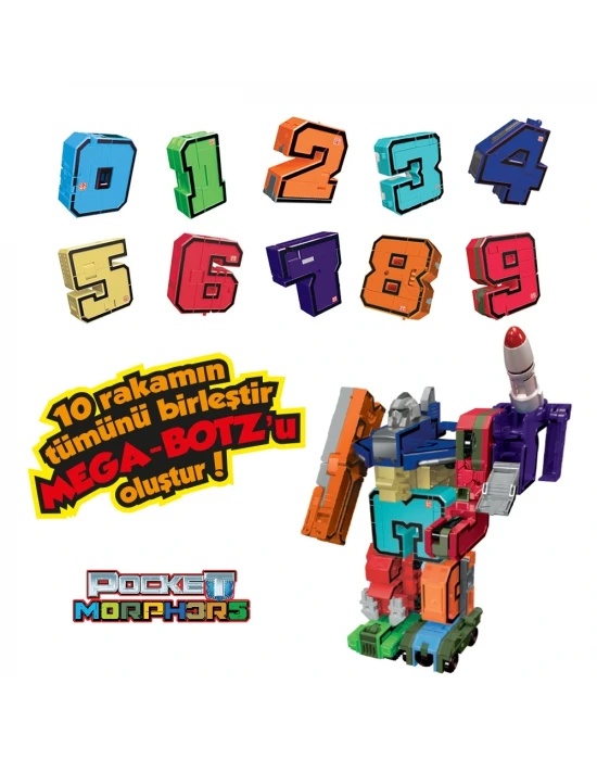 Pocket Morphers Dönüşebilen Numaralar 10lu Set