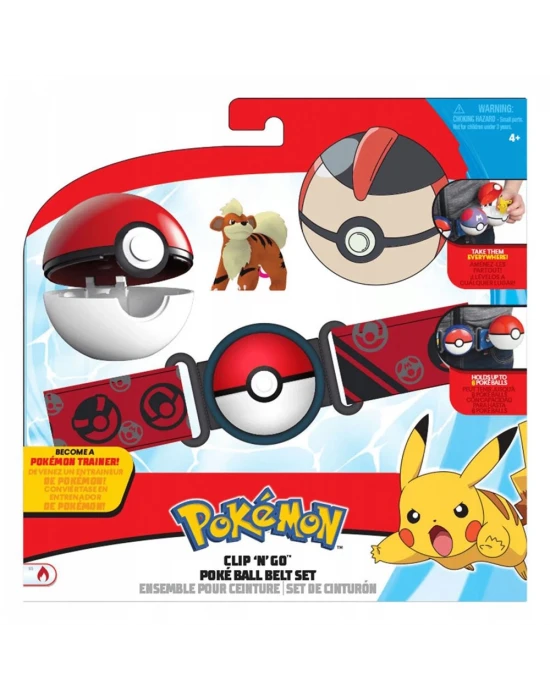 Pokemon Clip N Go Pokeball Kemer ve Figür Seti 98006