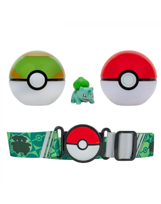 Pokemon Clip N Go Pokeball Kemer ve Figür Seti - Bulbasaur