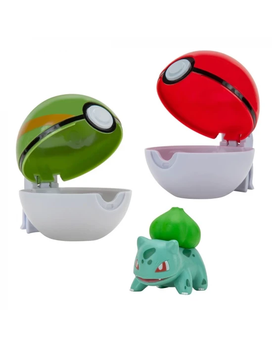 Pokemon Clip N Go Pokeball Kemer ve Figür Seti - Bulbasaur