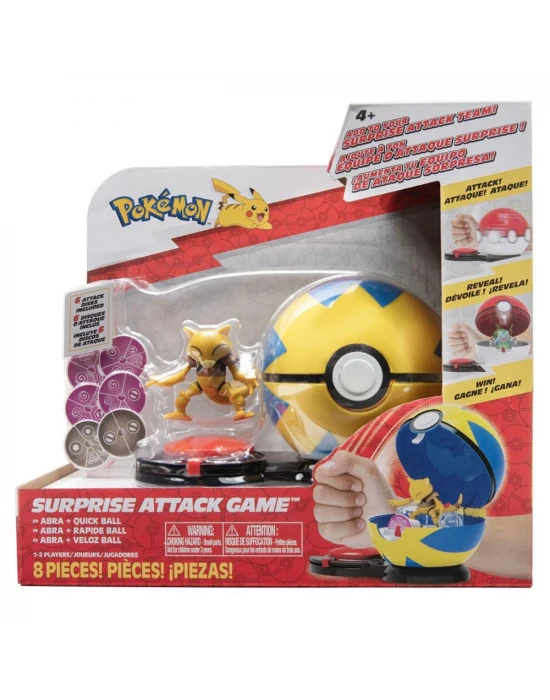 Pokemon Sürpriz Atak Oyun Seti - Abra + Quick Ball