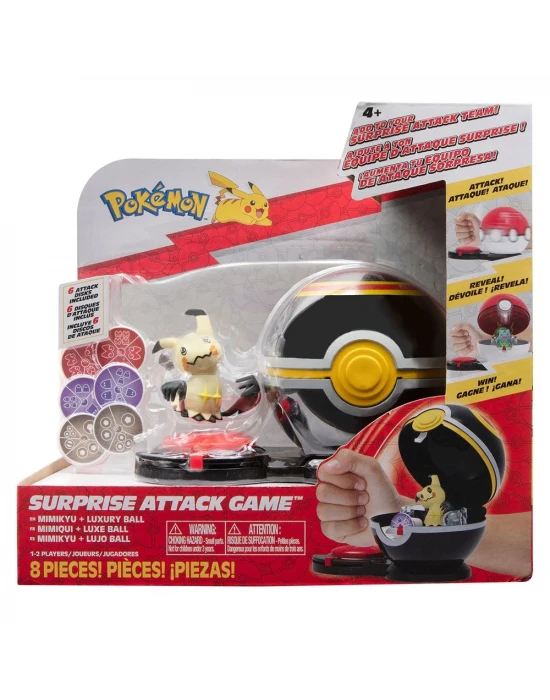 Pokemon Sürpriz Atak Oyun Seti - Mimikyu + Luxury Ball