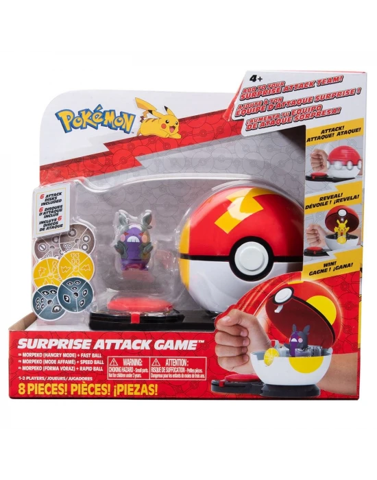 Pokemon Sürpriz Atak Oyun Seti - Morpeko + Fast Ball