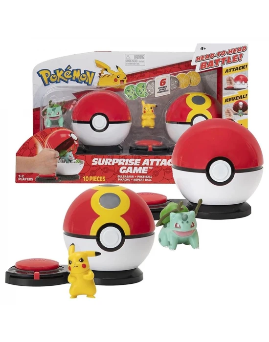 Pokemon Sürpriz Atak Oyun Seti - Pikachu & Bulbasaur