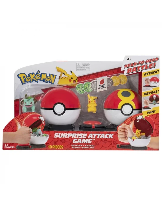 Pokemon Sürpriz Atak Oyun Seti - Pikachu & Bulbasaur