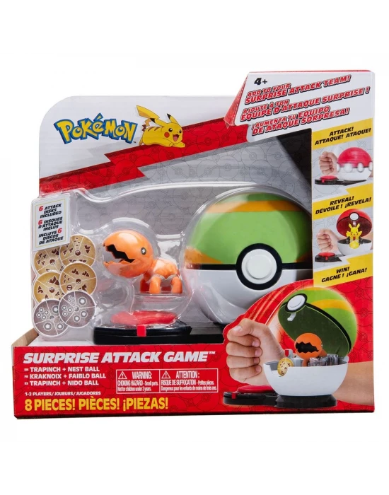 Pokemon Sürpriz Atak Oyun Seti - Trapinch + Nest Ball
