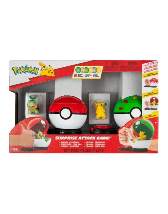 Pokemon Sürpriz Atak Oyun Seti - Turtwig ve Pikachu PKW4183