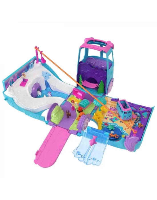 Polly Pocket Dönüşebilen Evcil Hayvan Karavanı Oyun Seti JCC22