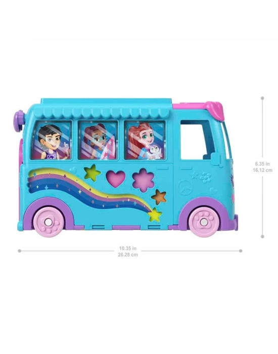 Polly Pocket Dönüşebilen Evcil Hayvan Karavanı Oyun Seti JCC22