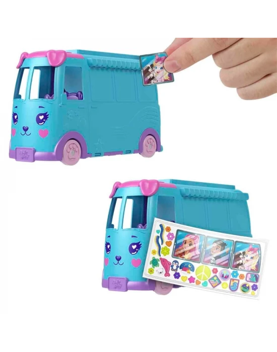 Polly Pocket Dönüşebilen Evcil Hayvan Karavanı Oyun Seti JCC22