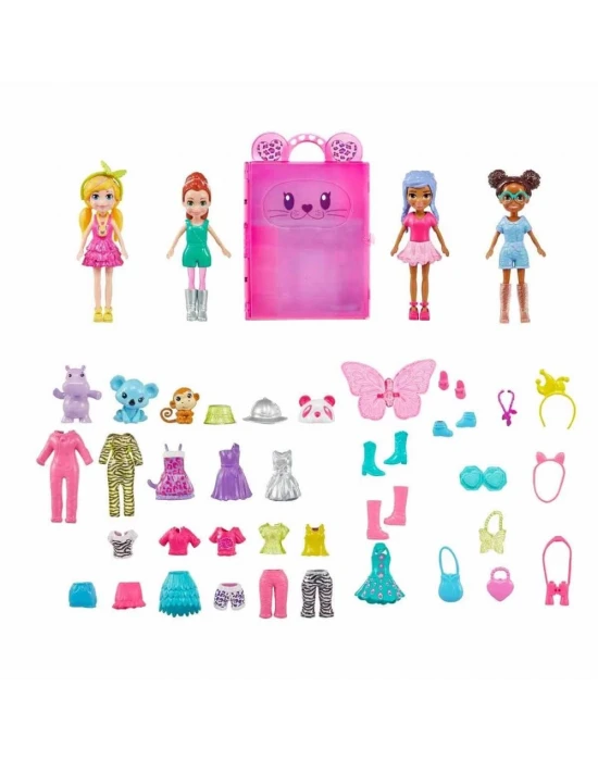 Polly Pocket Renkli Moda Gardırobu Oyun Seti HKW11