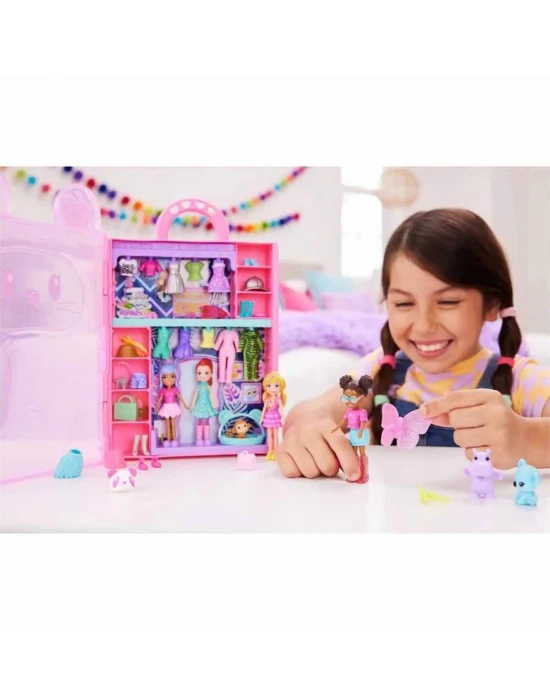 Polly Pocket Renkli Moda Gardırobu Oyun Seti HKW11