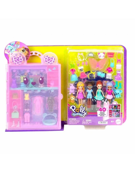Polly Pocket Renkli Moda Gardırobu Oyun Seti HKW11