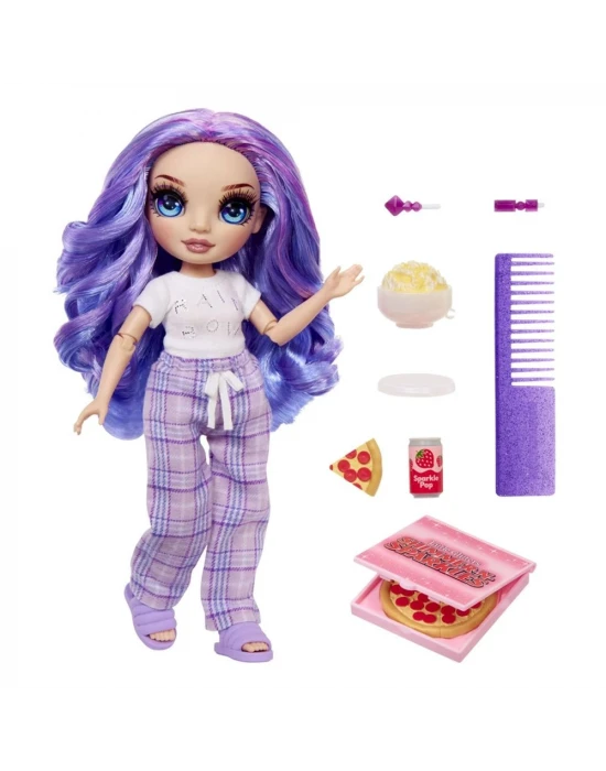 Rainbow High Jr. High Pijama Partisi Bebeği - Violet Willow