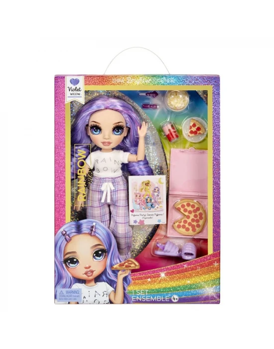 Rainbow High Jr. High Pijama Partisi Bebeği - Violet Willow