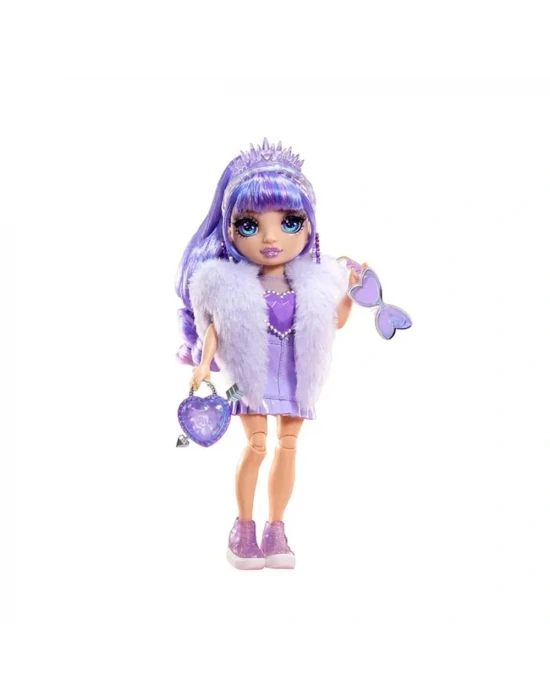 Rainbow High Kristal Serisi Bebekleri - Violet Willow 121404