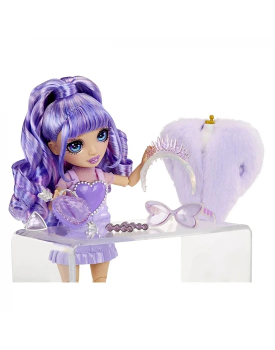 Rainbow High Kristal Serisi Bebekleri - Violet Willow 121404