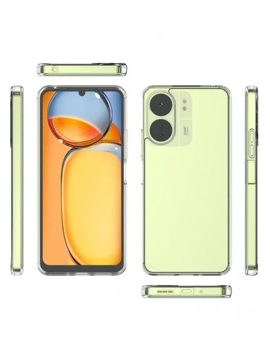 Redmi 13c Sert Şeffaf Telefon Kılıfı