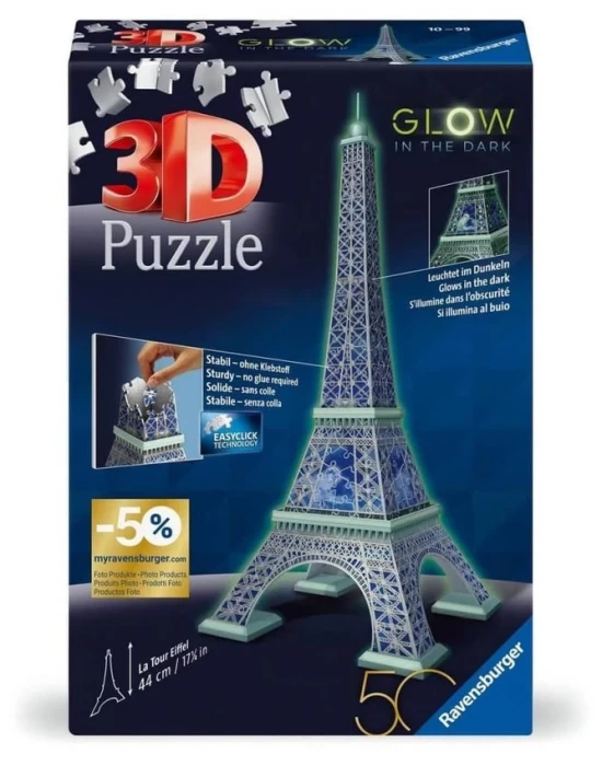 Ravensburger Karanlıkta Parlayan 3D Puzzle Eyfel