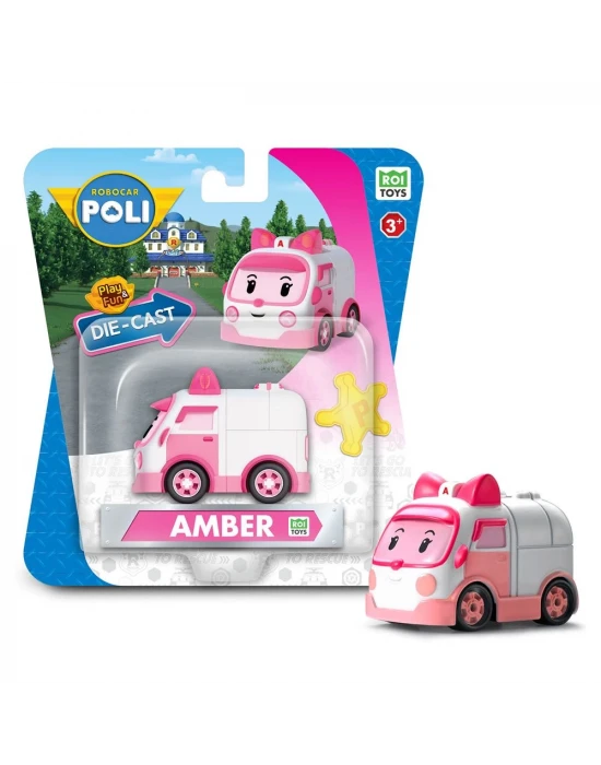 Robocar Poli Metal Araç Karakter Figürler - Amber 83163
