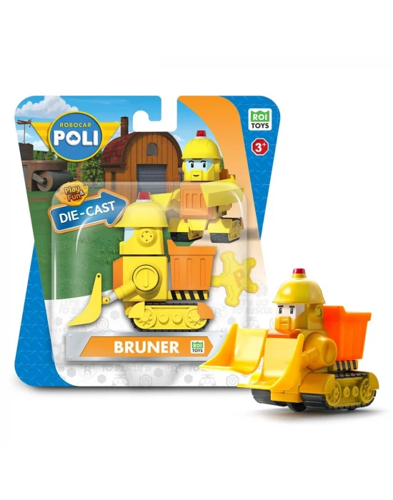 Robocar Poli Metal Araç Karakter Figürler - Bruner 83165