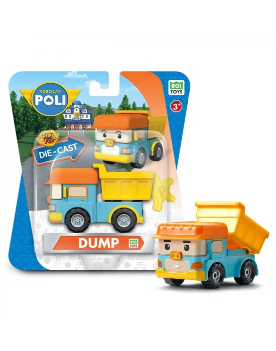 Robocar Poli Metal Araç Karakter Figürler - Dump 83164