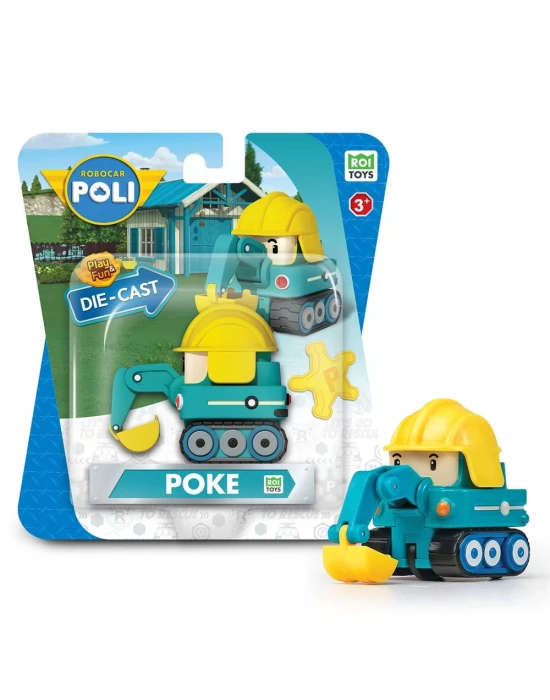 Robocar Poli Metal Araç Karakter Figürler - Poke 83177