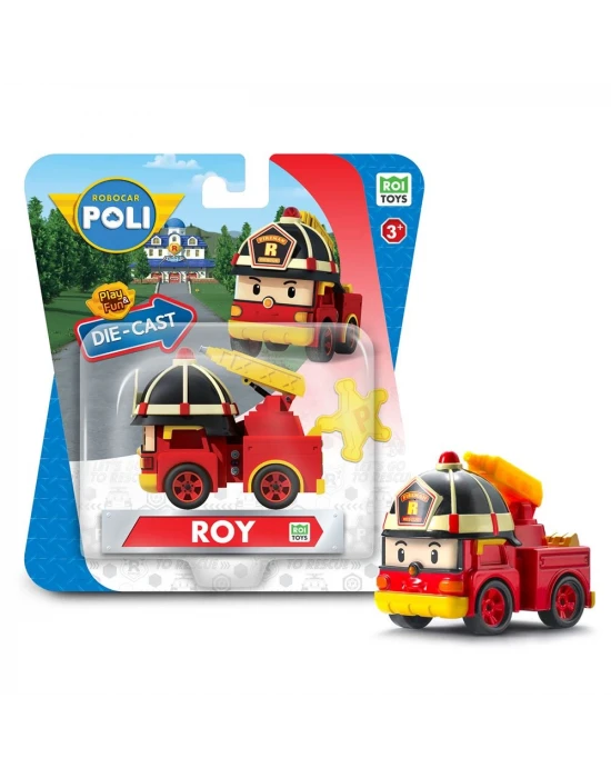 Robocar Poli Metal Araç Karakter Figürler - Roy 83161
