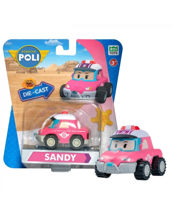 Robocar Poli Metal Araç Karakter Figürler - Sandy 83417