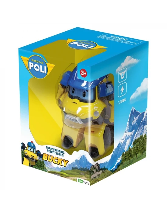 Robocar Poli Transforming Robot Figür - Bucky 0655