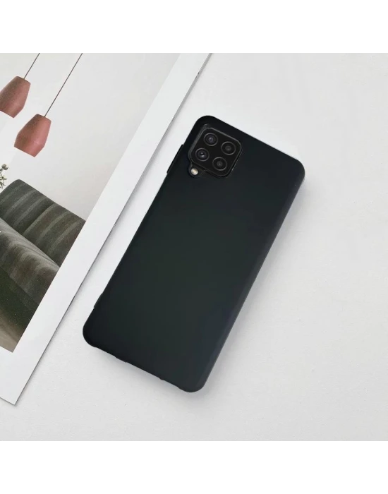 Samsung Galaxy A22 Lansman Likid Silikon Kamera Korumalı Kılıf