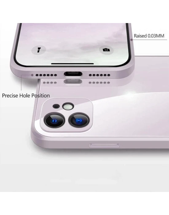 Samsung Galaxy A32 Parlak Cam Kamera Korumalı Telefon Kılıfı