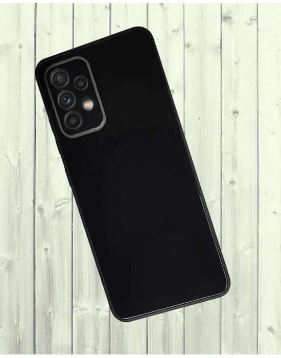 Samsung Galaxy A52 Parlak Cam Kamera Korumalı Telefon Kılıfı