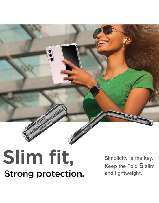 Samsung Galaxy Z Fold 6 Kılıf Şeffaf Sert
