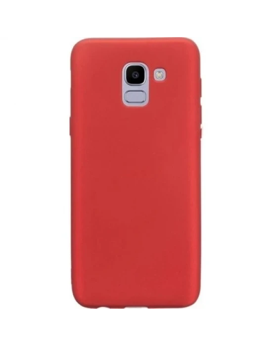 SAMSUNG J6 PREMIUM SİLİKON KIRMIZI