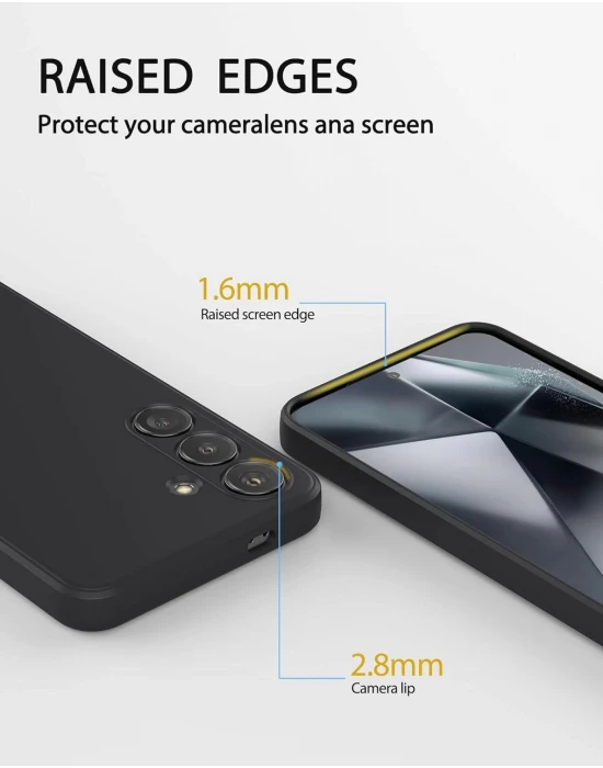 Samsung S24 Ultra Premier Siyah Silikon Telefon Kılıfı