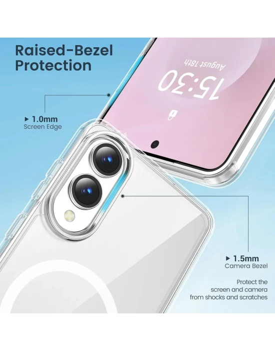 Samsung S25 Edge Sert Şeffaf Telefon Kılıfı