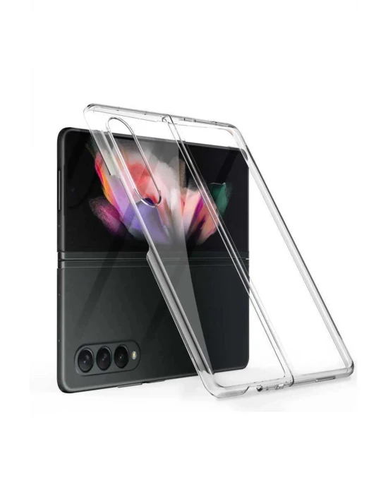 Samsung Z Fold 5 2 Parçalı Şeffaf Kılıf