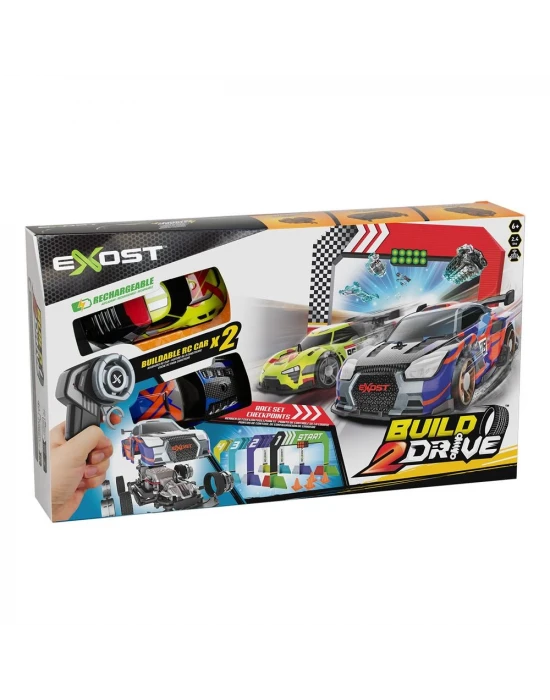 Silverlit Exost Build 2 Drive Kumandalı 2 Araçlı Büyük Yarış Seti
