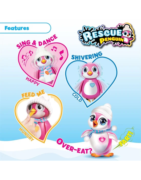 Silverlit Rescue Penguin 88651 - Pembe