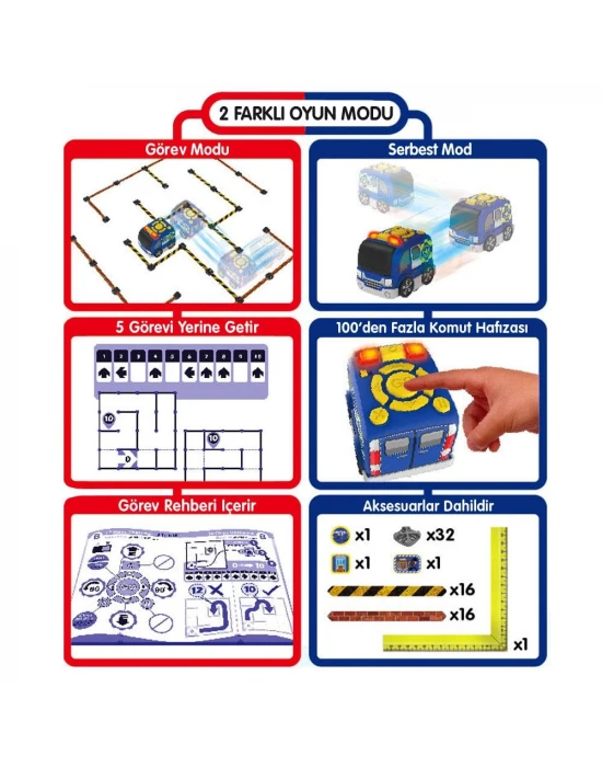 Silverlit Tooko Programlanabilen Polis Aracı Oyun Seti
