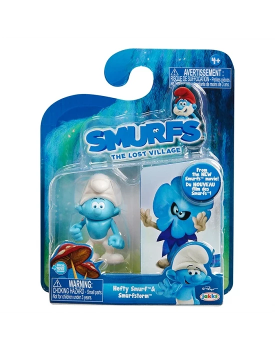 Şirinler Kayıp Köy Güçlü Şirin & Smurfstorm Figür Set