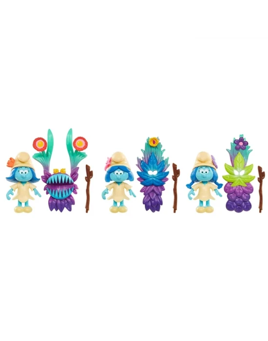 Şirinler Kayıp Köy Smurfstorm 3lü Figür Set Model 2