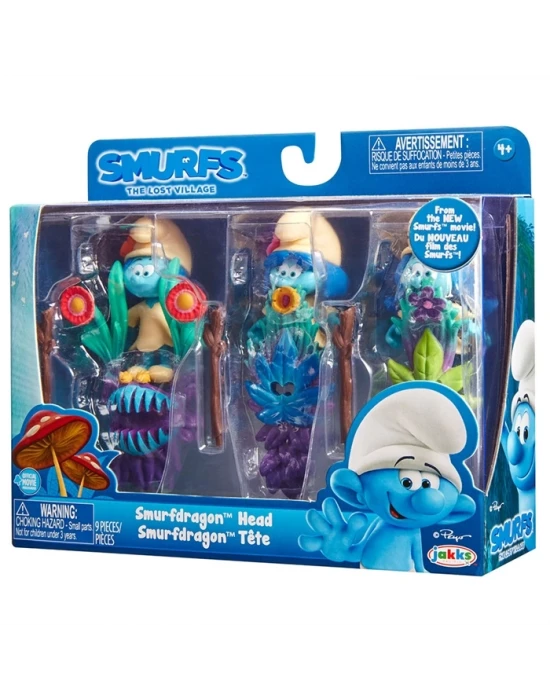 Şirinler Kayıp Köy Smurfstorm 3lü Figür Set Model 2